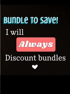I always discount a bundle!
